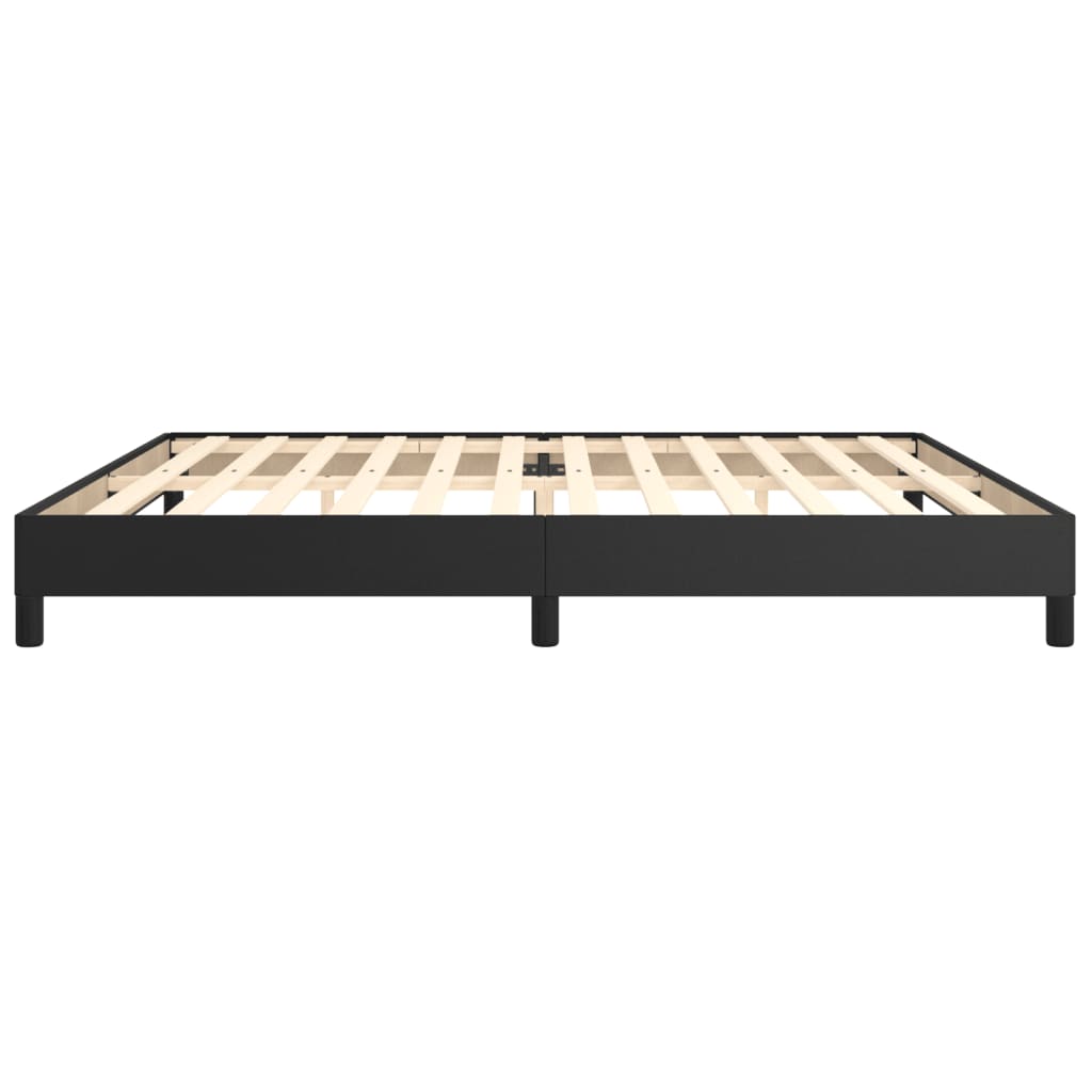 Cadre de lit sans matelas noir 200x200 cm similicuir - XIOS