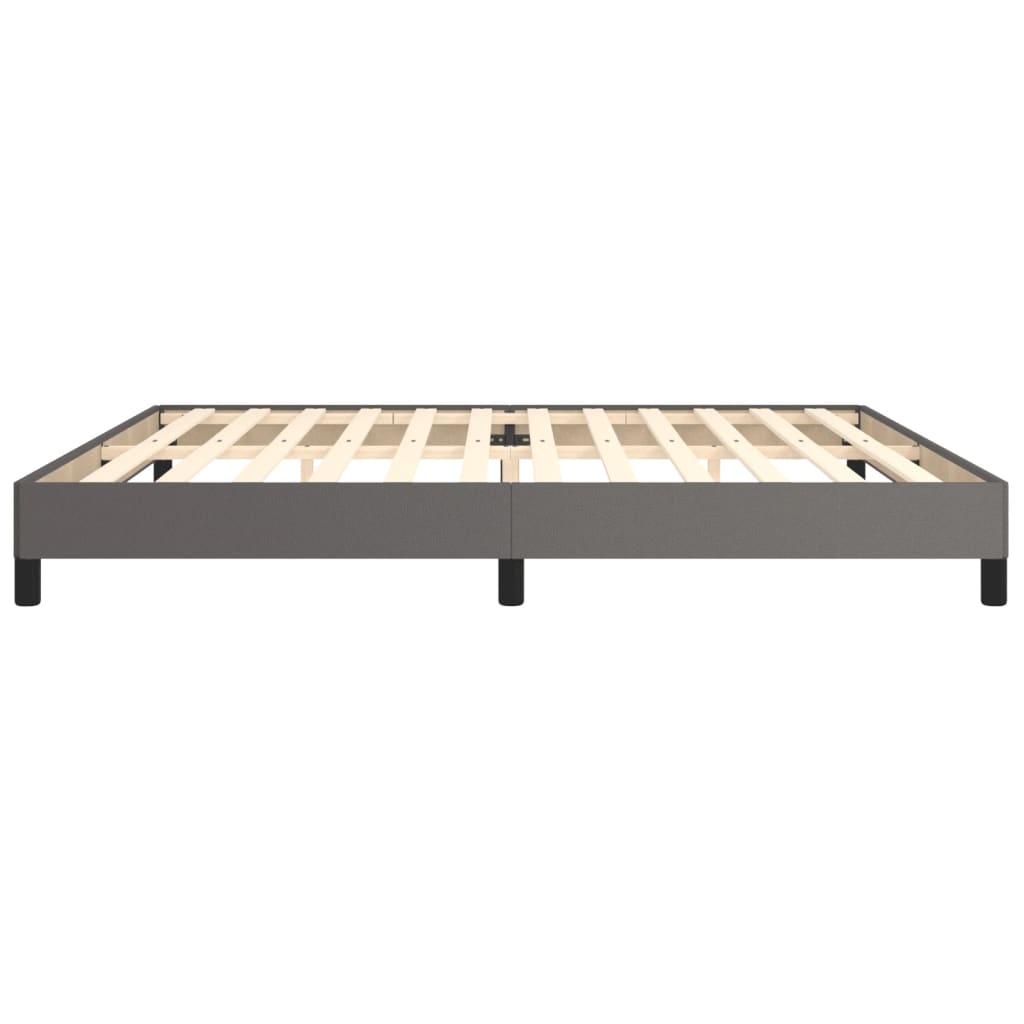 Cadre de lit sans matelas gris 200x200 cm similicuir - XIOS