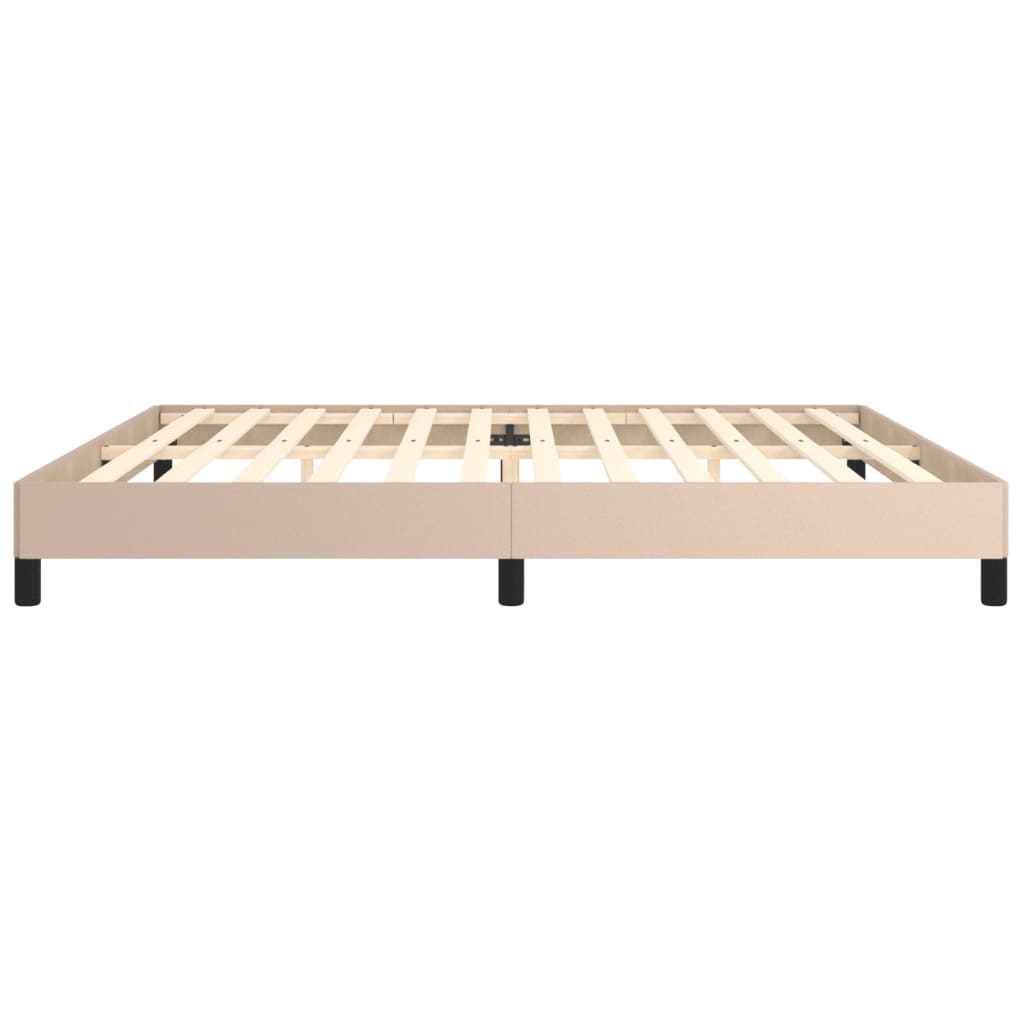Cadre de lit sans matelas cappuccino 200x200 cm similicuir - XIOS