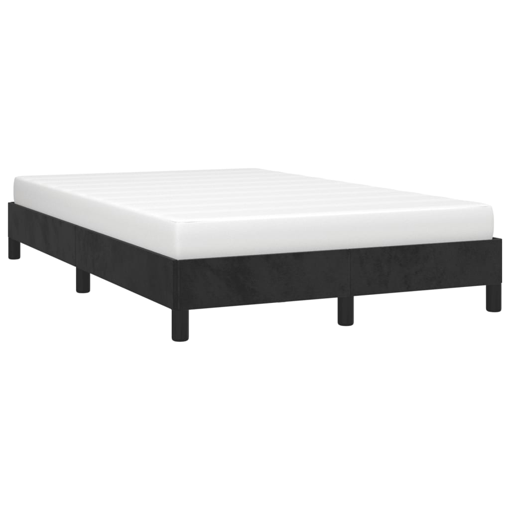 Cadre de lit sans matelas noir 120x200 cm velours - XIOS