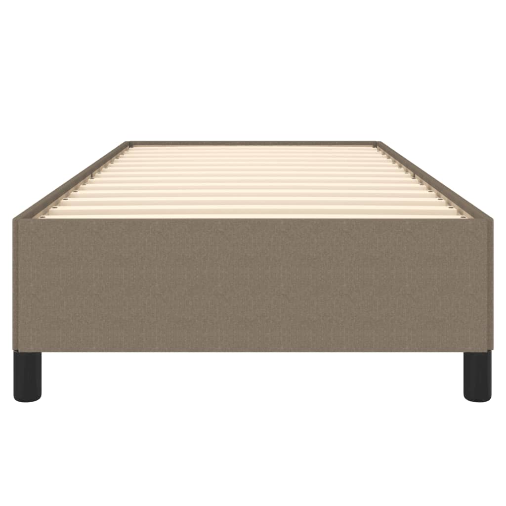 Cadre de lit sans matelas taupe 80x200 cm tissu - XIOS