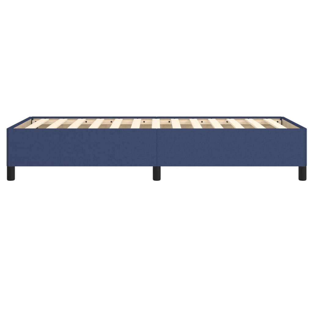 Cadre de lit sans matelas bleu 80x200 cm tissu - XIOS