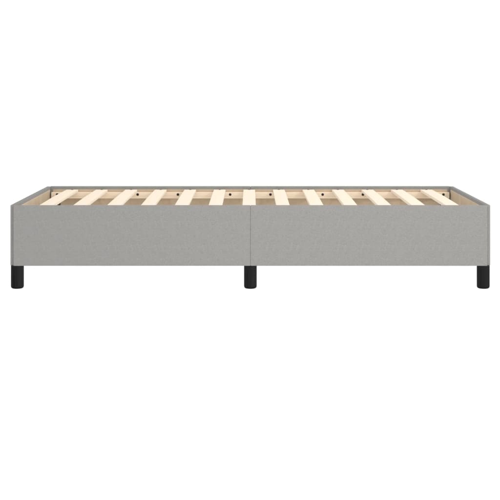 Cadre de lit sans matelas gris clair 90x190 cm tissu - XIOS