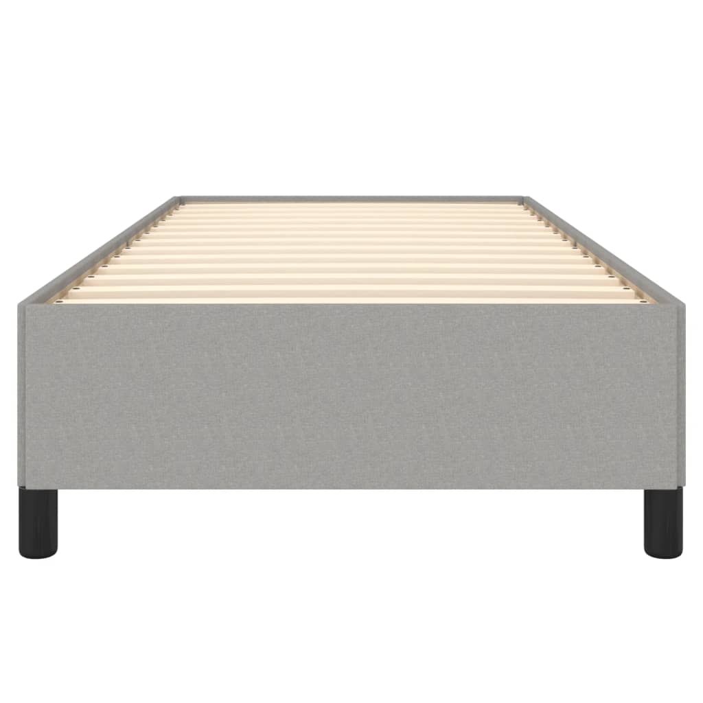 Cadre de lit sans matelas gris clair 90x200 cm tissu - XIOS