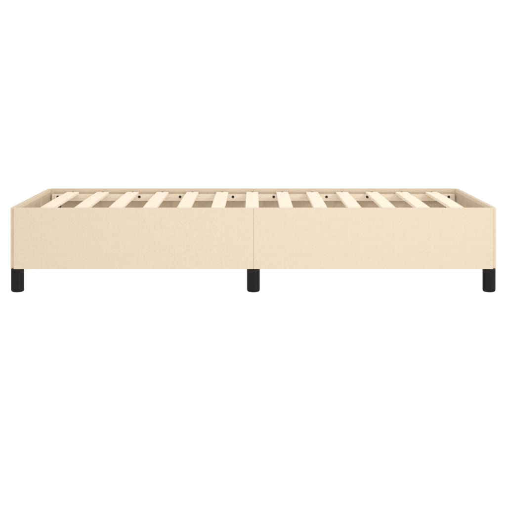 Cadre de lit sans matelas crème 90x200 cm tissu - XIOS