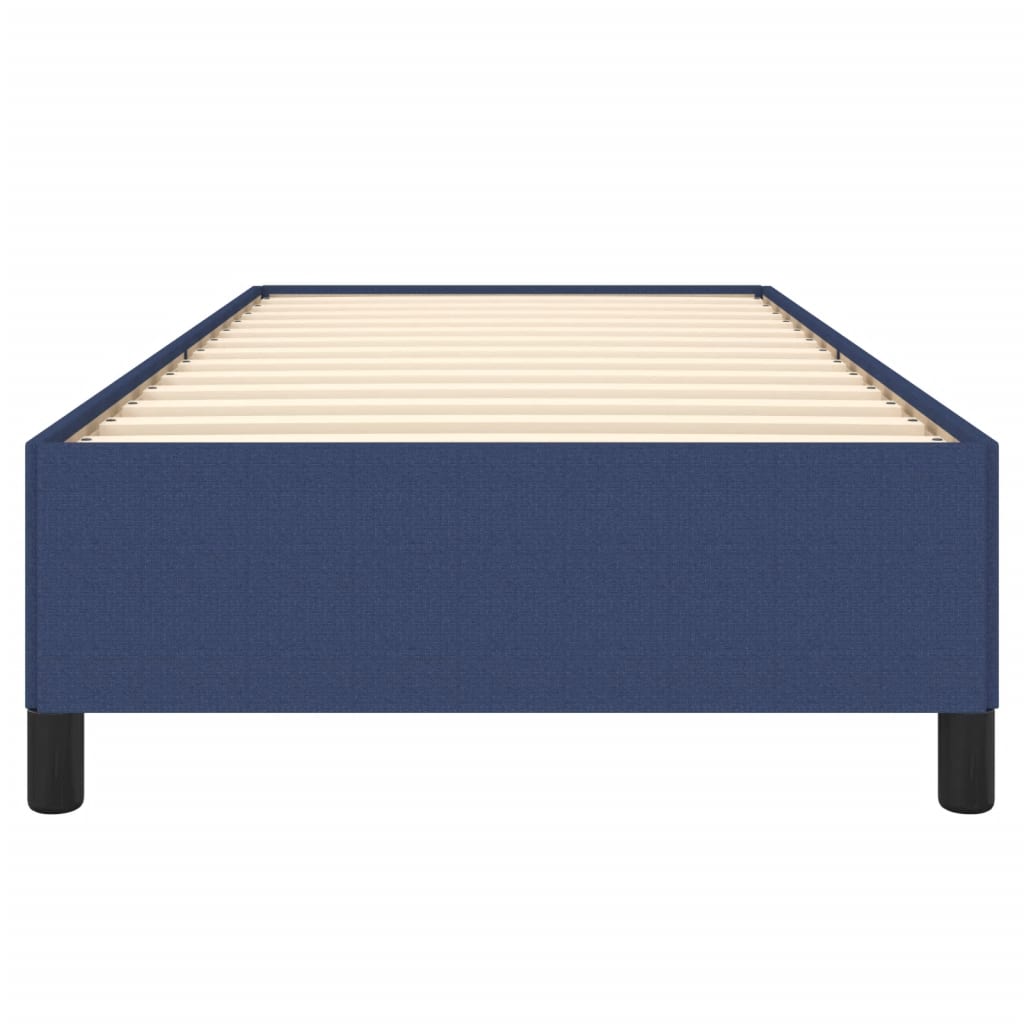 Cadre de lit sans matelas bleu 90x200 cm tissu - XIOS