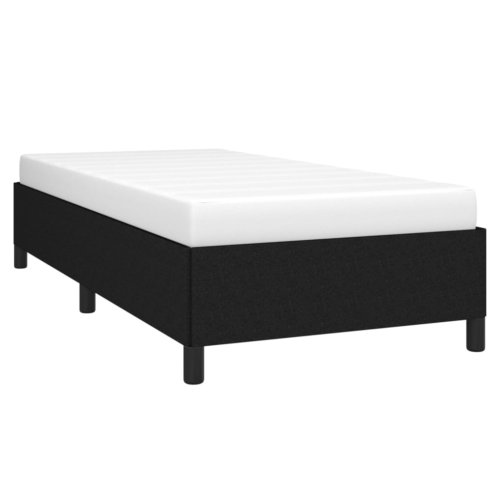 Cadre de lit sans matelas noir 100x200 cm tissu - XIOS
