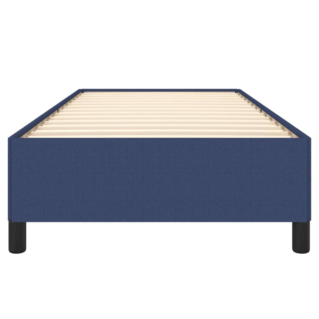 Cadre de lit sans matelas bleu 100x200 cm tissu - XIOS