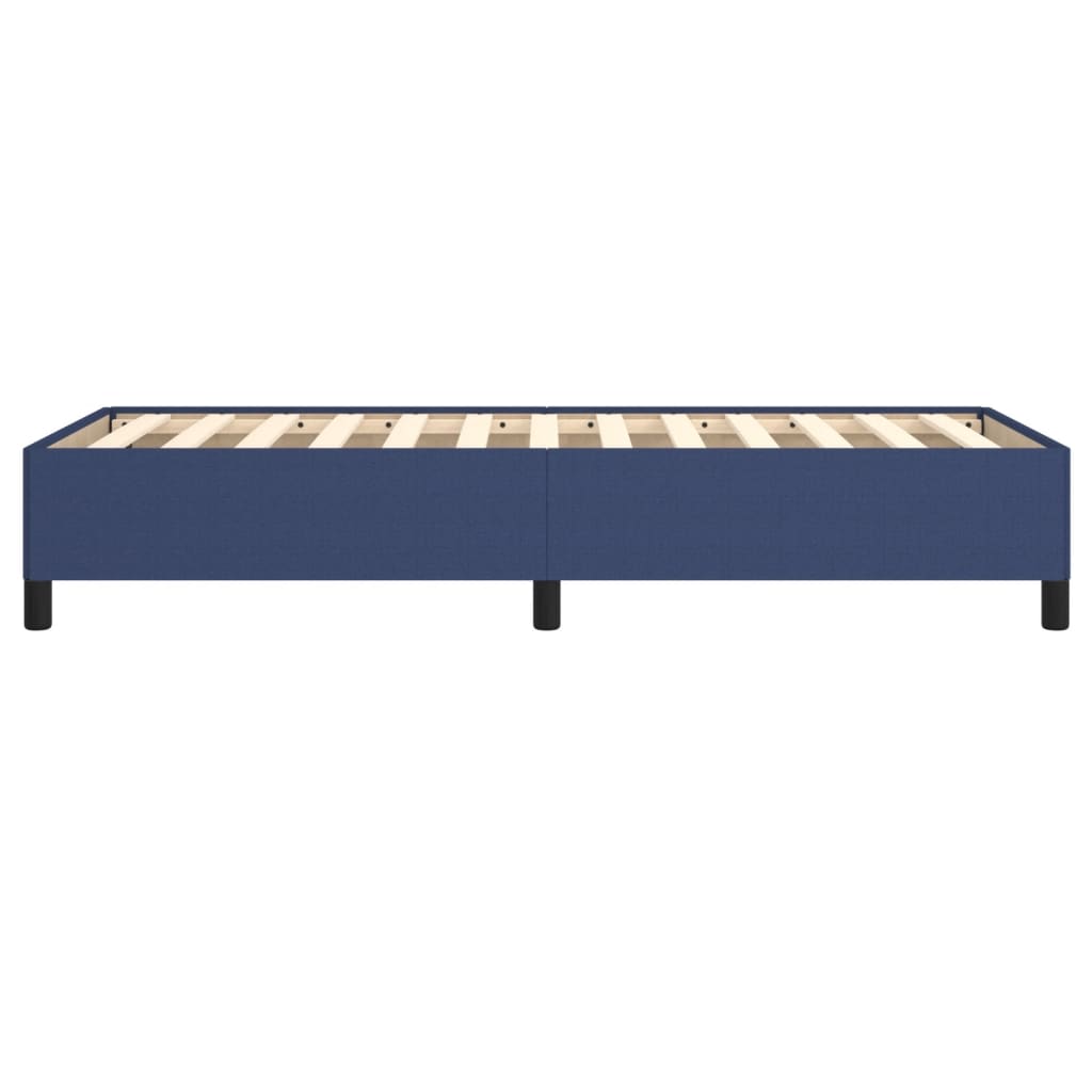Cadre de lit sans matelas bleu 100x200 cm tissu - XIOS