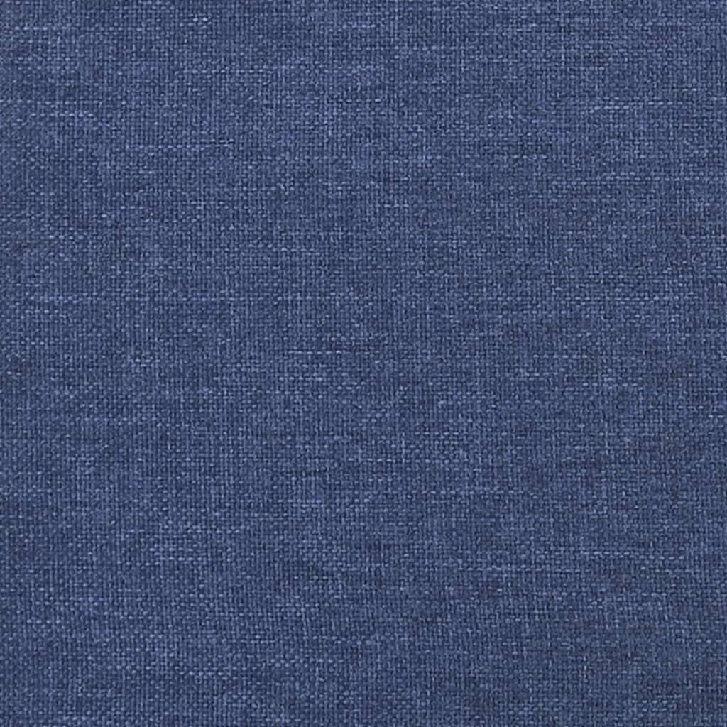 Cadre de lit sans matelas bleu 100x200 cm tissu - XIOS