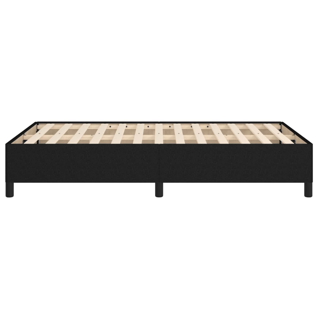 Cadre de lit sans matelas noir 120x200 cm tissu - XIOS
