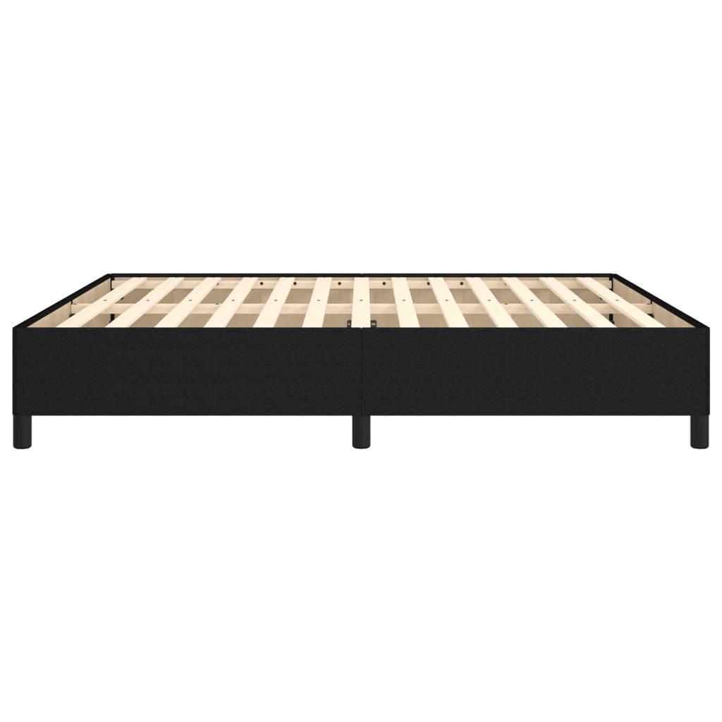 Cadre de lit sans matelas noir 160x200 cm tissu - XIOS