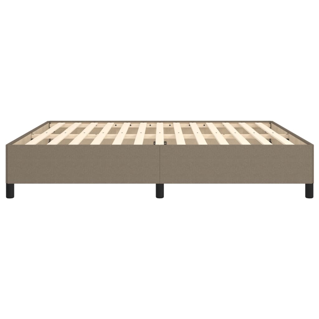 Cadre de lit sans matelas taupe 160x200 cm tissu - XIOS