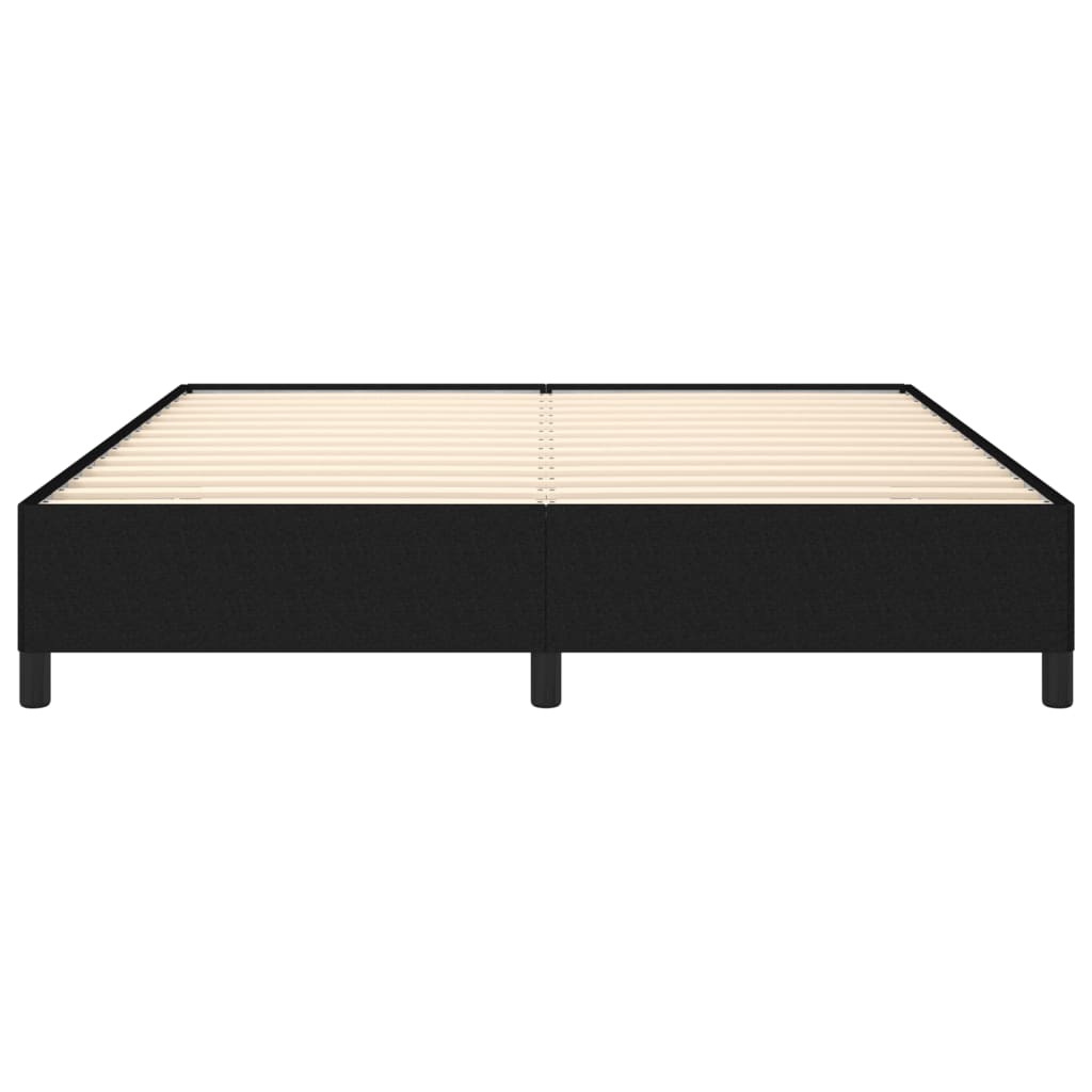 Cadre de lit sans matelas noir 180x200 cm tissu - XIOS