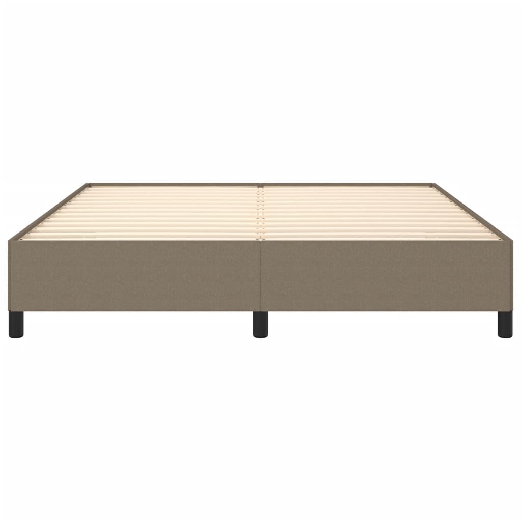 Cadre de lit sans matelas taupe 180x200 cm tissu - XIOS