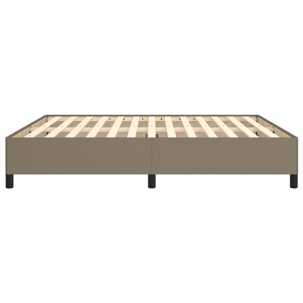 Cadre de lit sans matelas taupe 180x200 cm tissu - XIOS