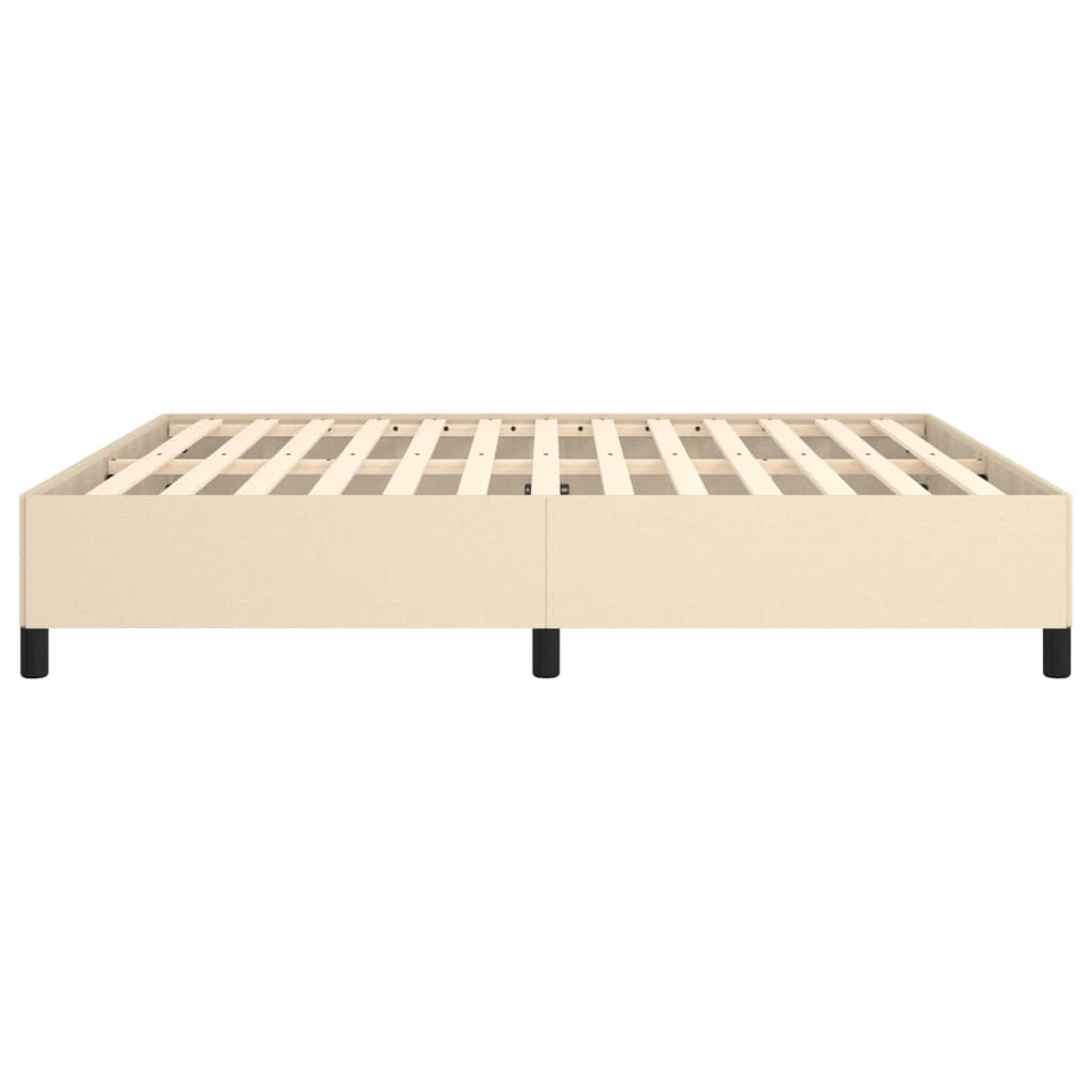 Cadre de lit sans matelas crème 180x200 cm tissu - XIOS