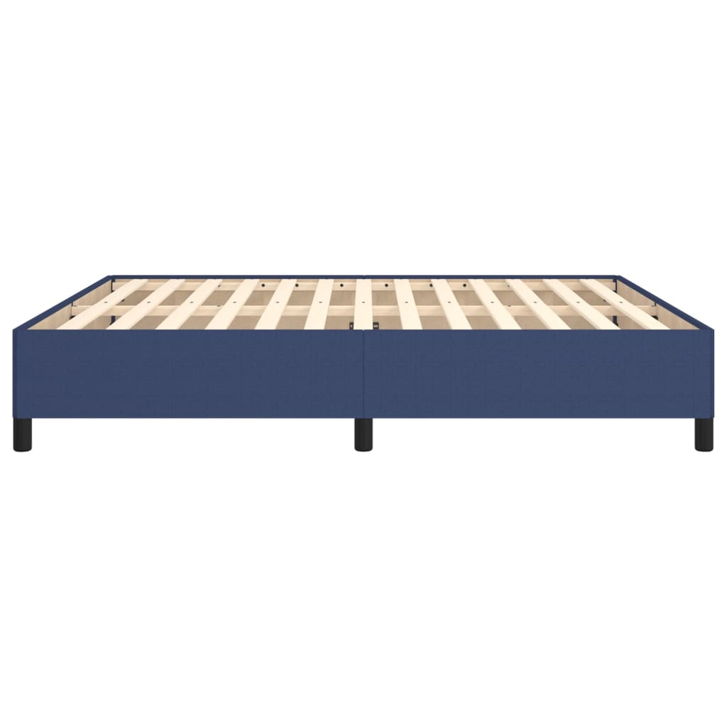 Cadre de lit sans matelas bleu 180x200 cm tissu - XIOS