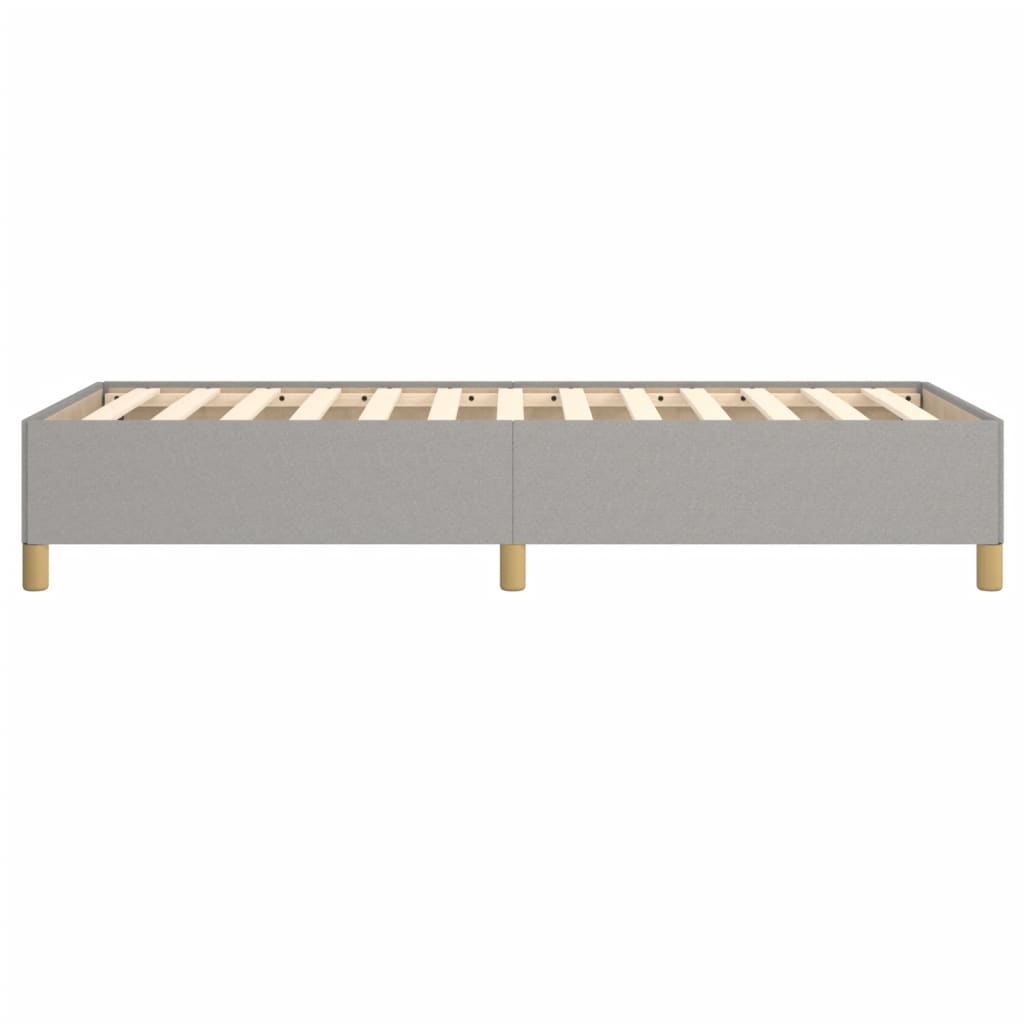 Cadre de lit sans matelas gris clair 80x200 cm tissu - XIOS