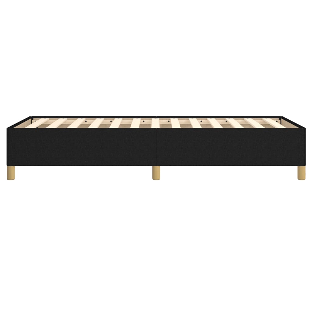 Cadre de lit sans matelas noir 80x200 cm tissu - XIOS