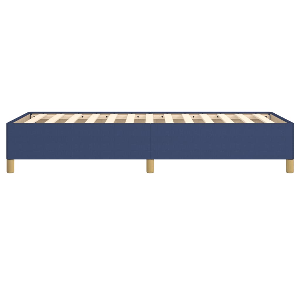 Cadre de lit sans matelas bleu 80x200 cm tissu - XIOS