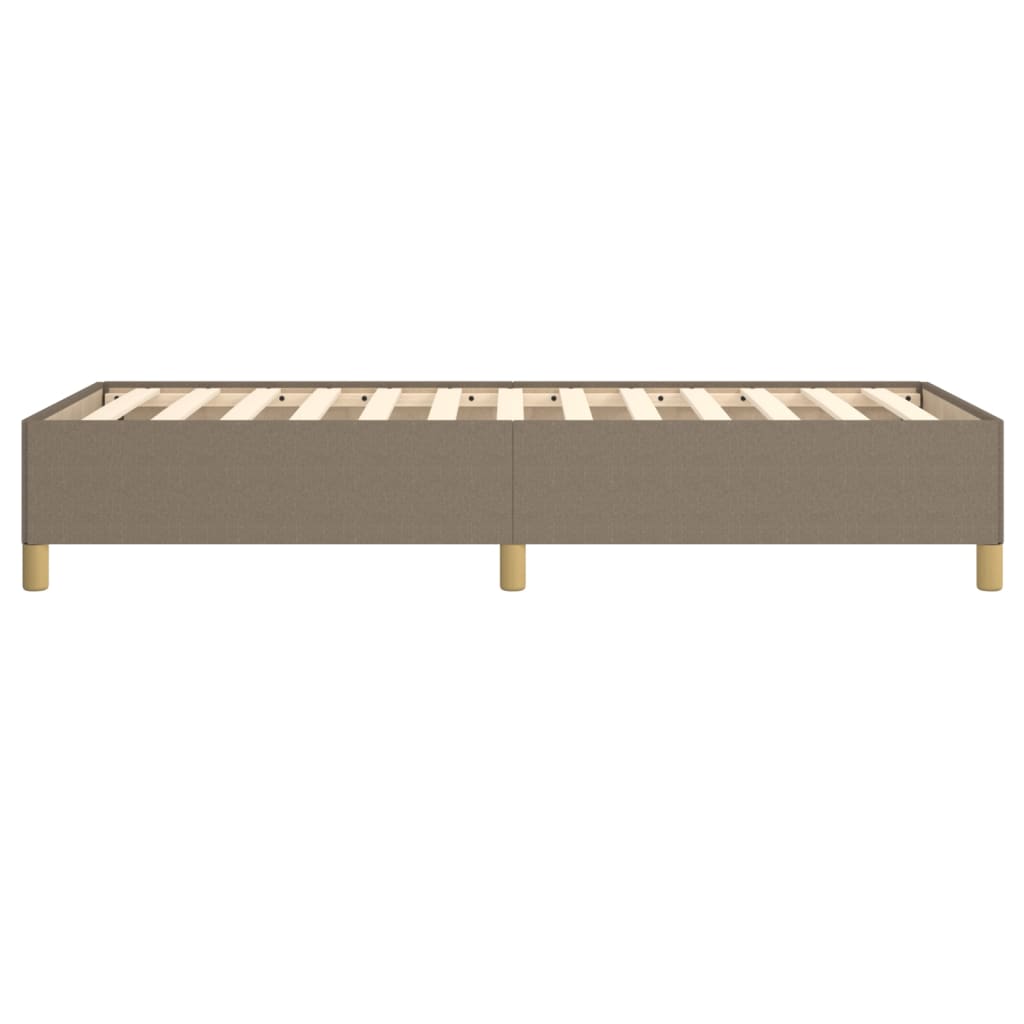 Cadre de lit sans matelas taupe 90x190 cm tissu - XIOS