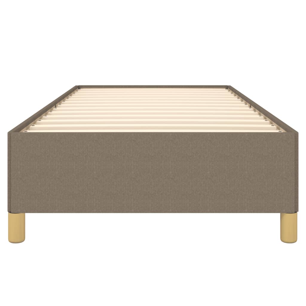 Cadre de lit sans matelas taupe 90x200 cm tissu - XIOS