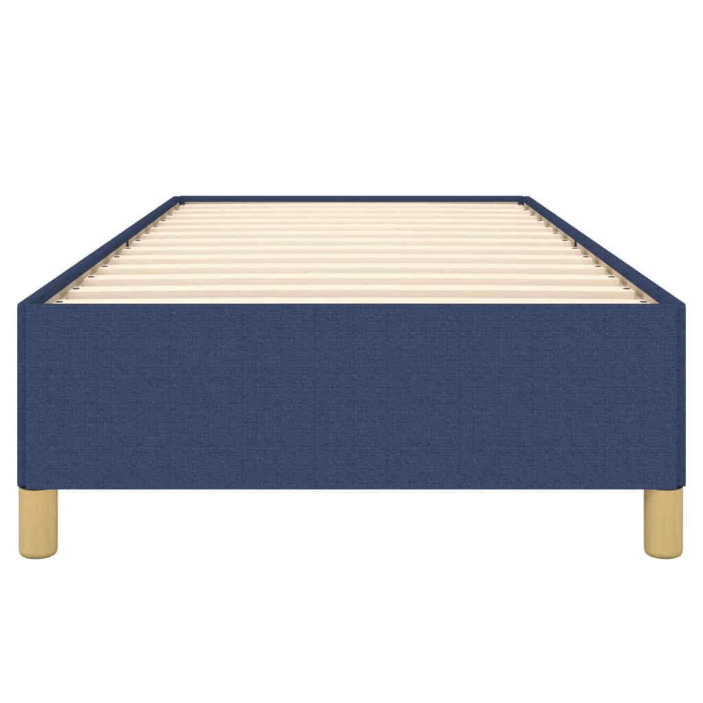 Cadre de lit sans matelas bleu 90x200 cm tissu - XIOS