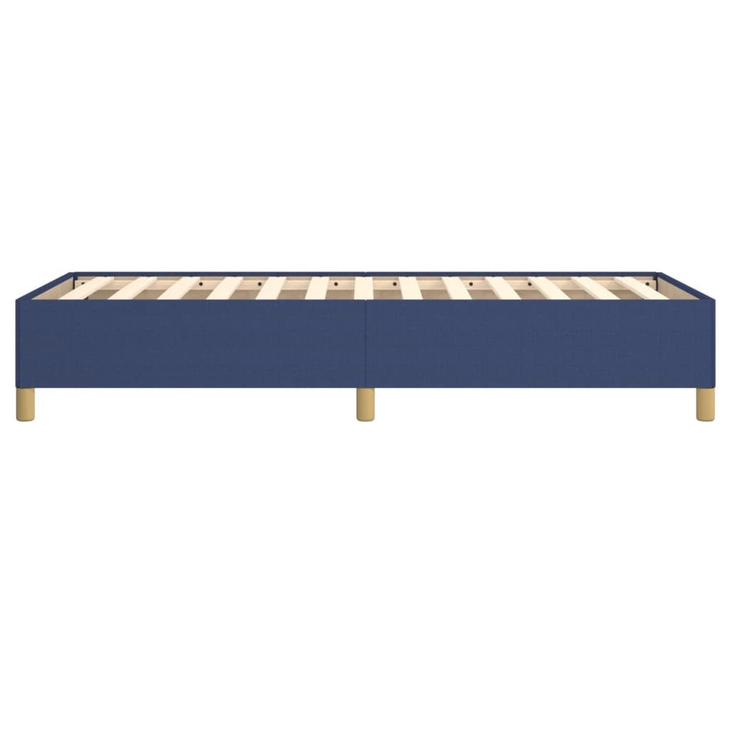 Cadre de lit sans matelas bleu 90x200 cm tissu - XIOS