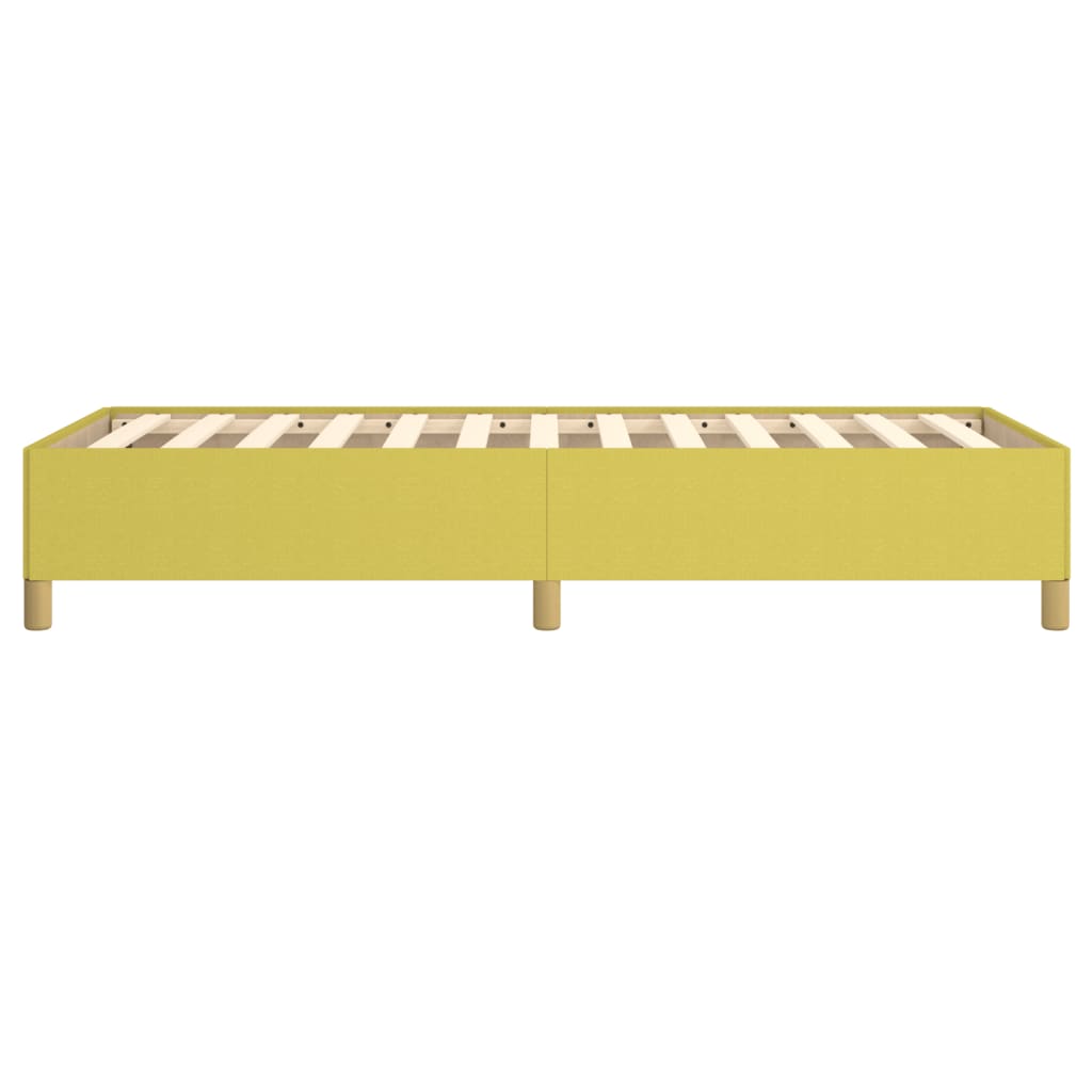 Cadre de lit sans matelas vert 90x200 cm tissu - XIOS
