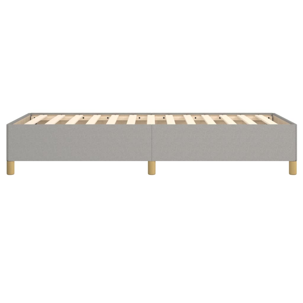 Cadre de lit sans matelas gris clair 100x200 cm tissu - XIOS