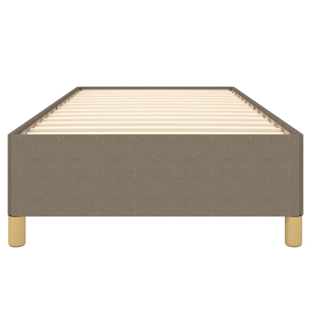 Cadre de lit sans matelas taupe 100x200 cm tissu - XIOS
