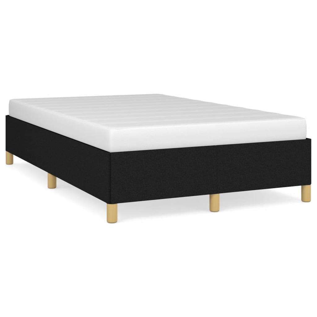 Cadre de lit sans matelas noir 120x200 cm tissu - XIOS
