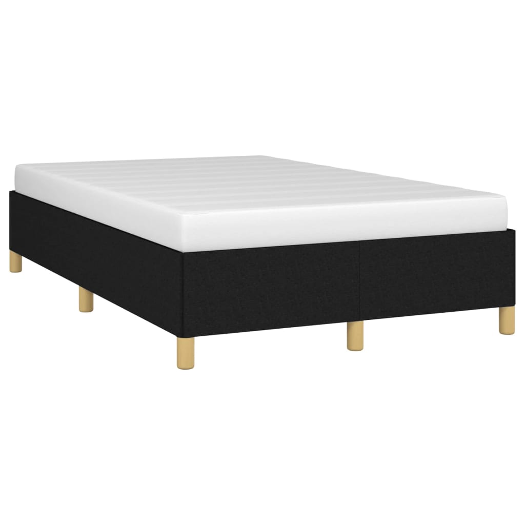 Cadre de lit sans matelas noir 120x200 cm tissu - XIOS