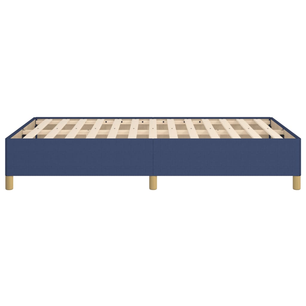 Cadre de lit sans matelas bleu 120x200 cm tissu - XIOS