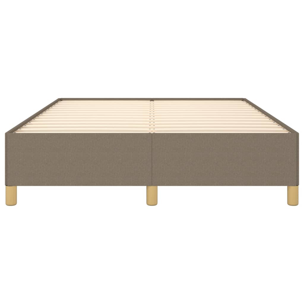 Cadre de lit sans matelas taupe 140x200 cm tissu - XIOS