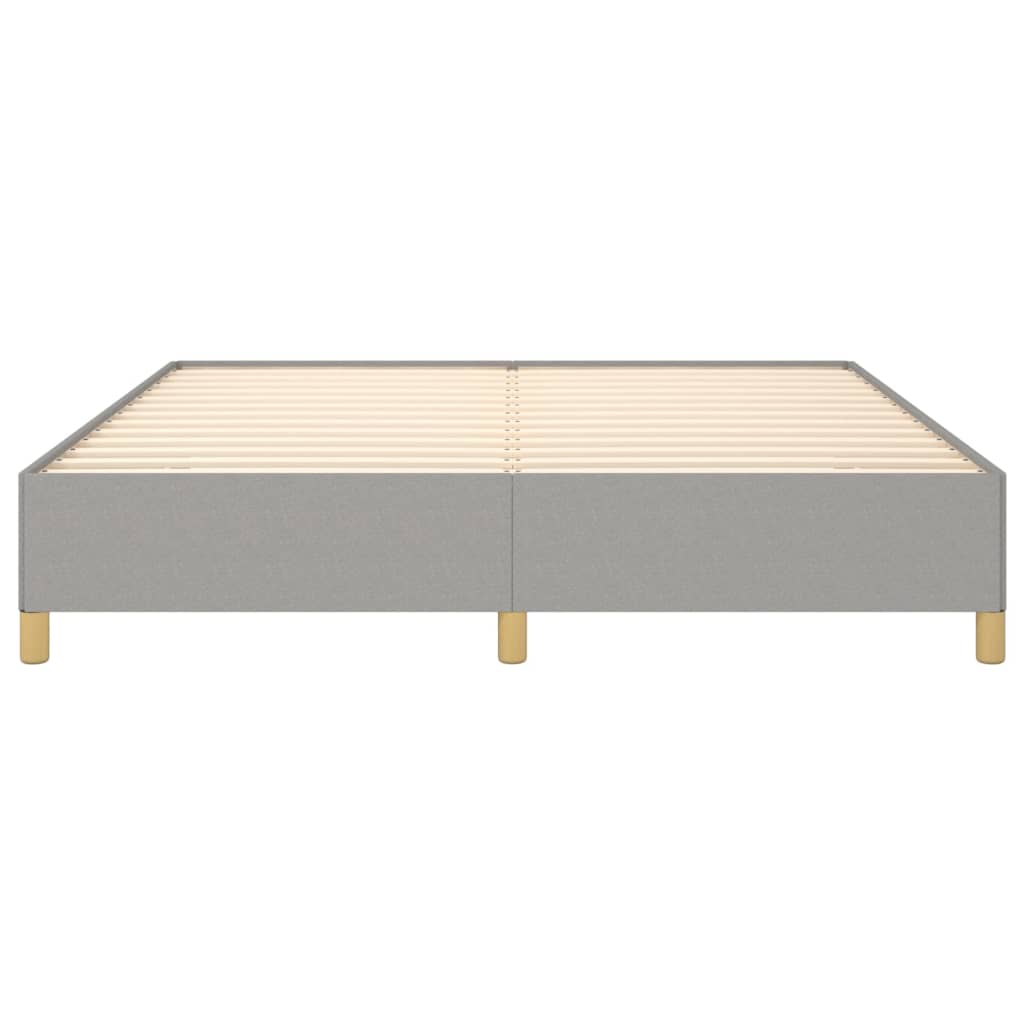 Cadre de lit sans matelas gris clair 180x200 cm tissu - XIOS
