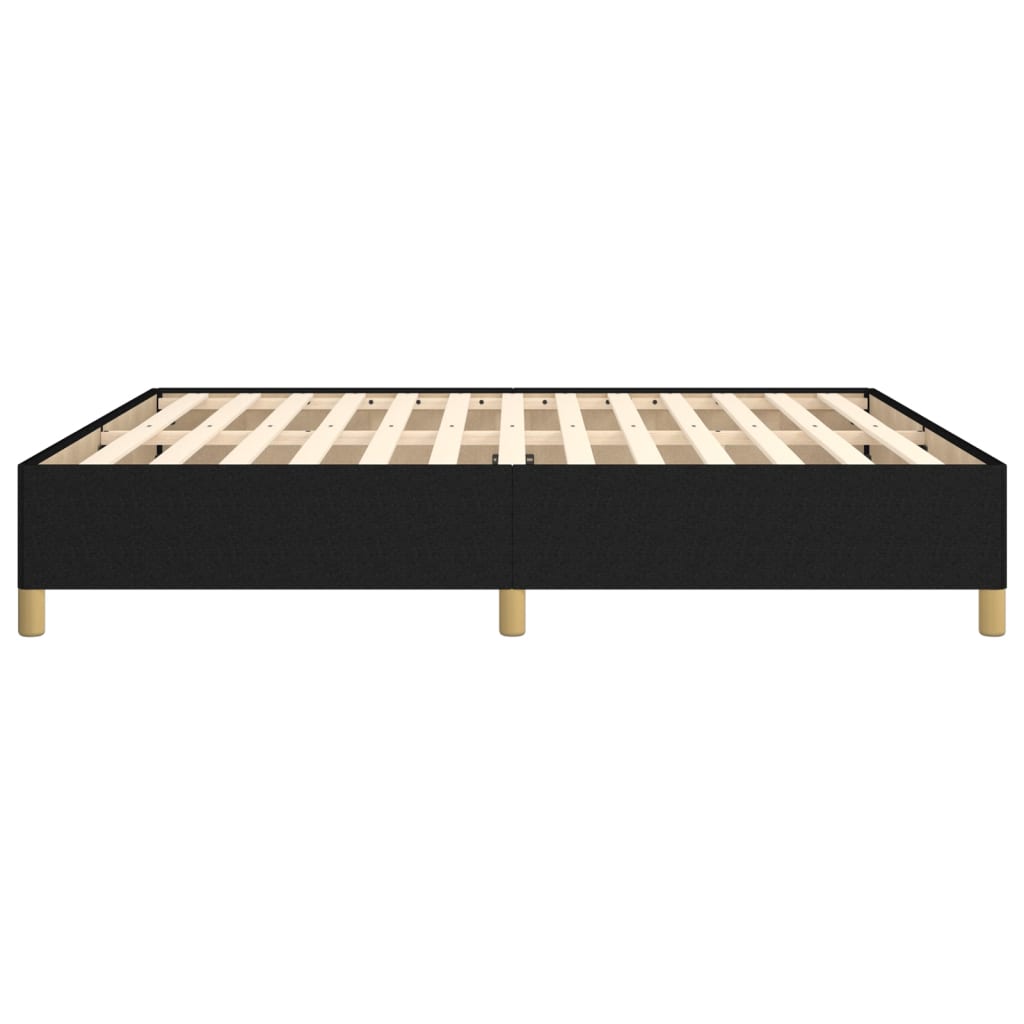 Cadre de lit sans matelas noir 180x200 cm tissu - XIOS