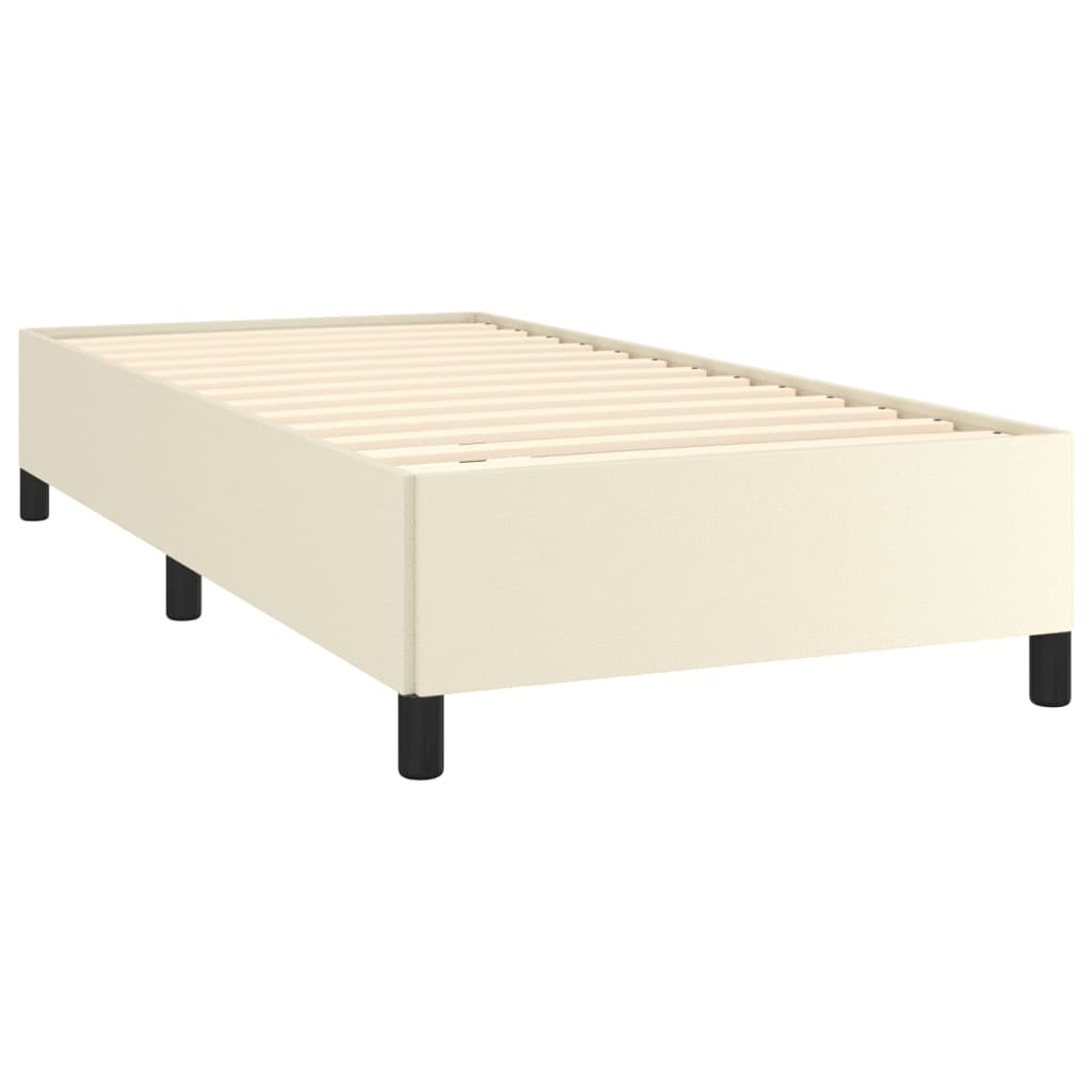 Cadre de lit sans matelas crème 80x200 cm similicuir - XIOS