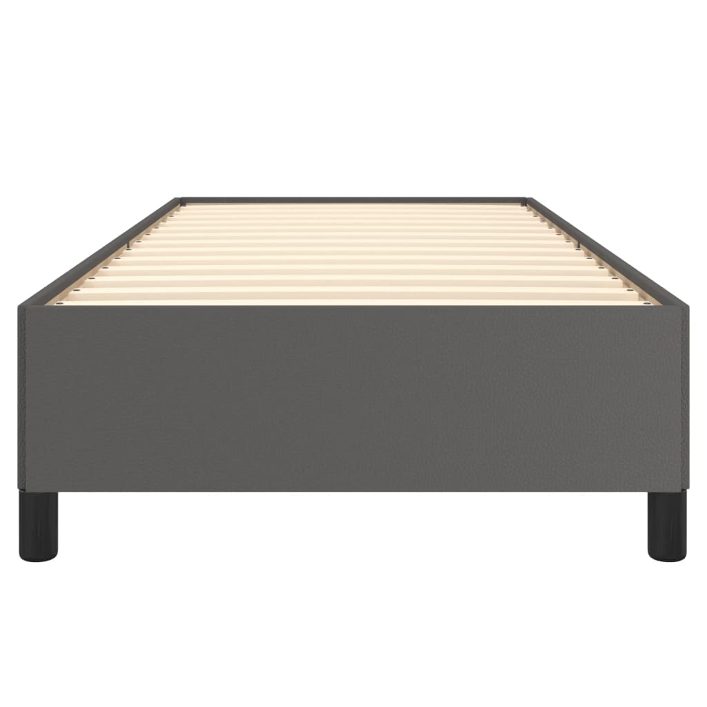 Cadre de lit sans matelas gris 80x200 cm similicuir - XIOS