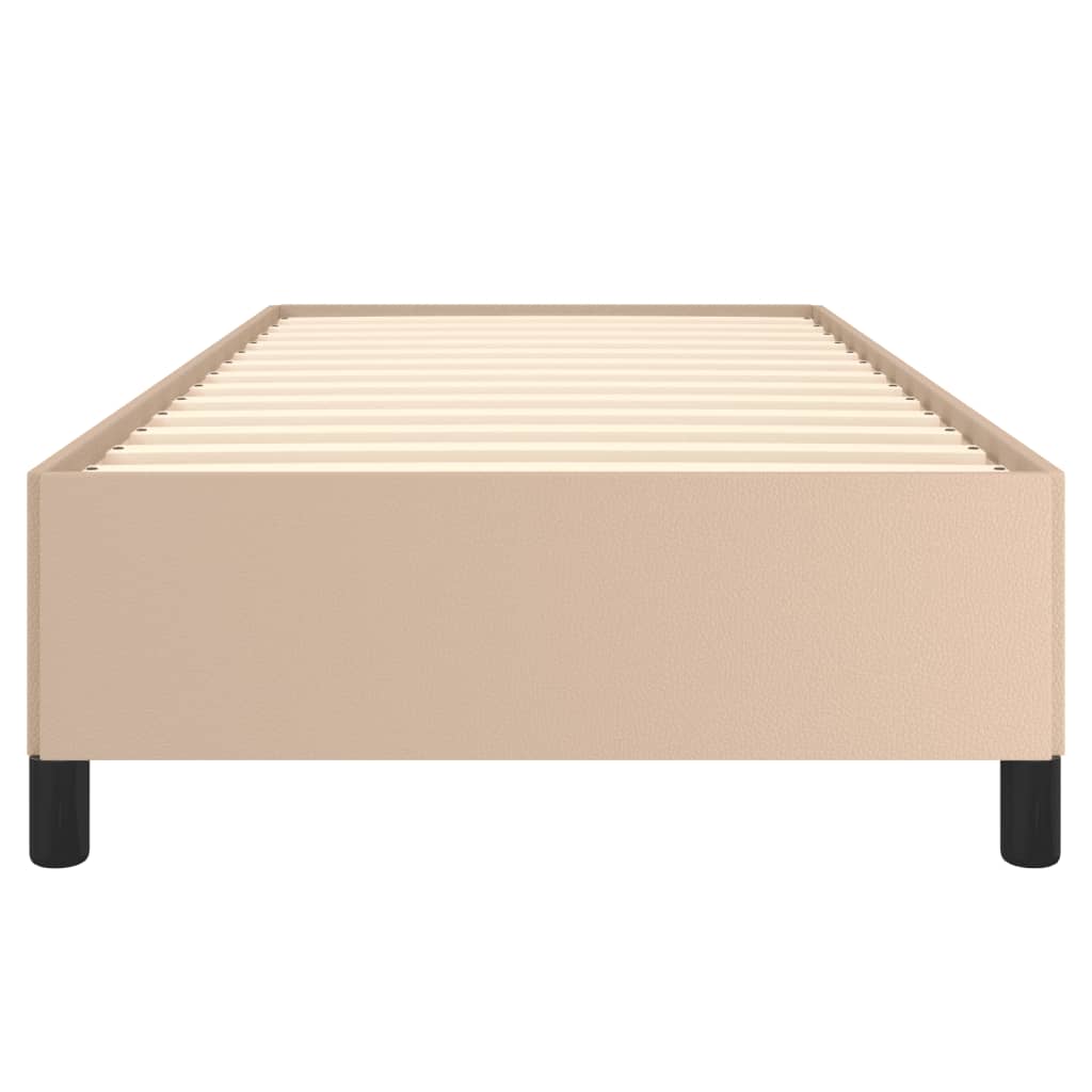 Cadre de lit sans matelas cappuccino 90x190 cm similicuir - XIOS