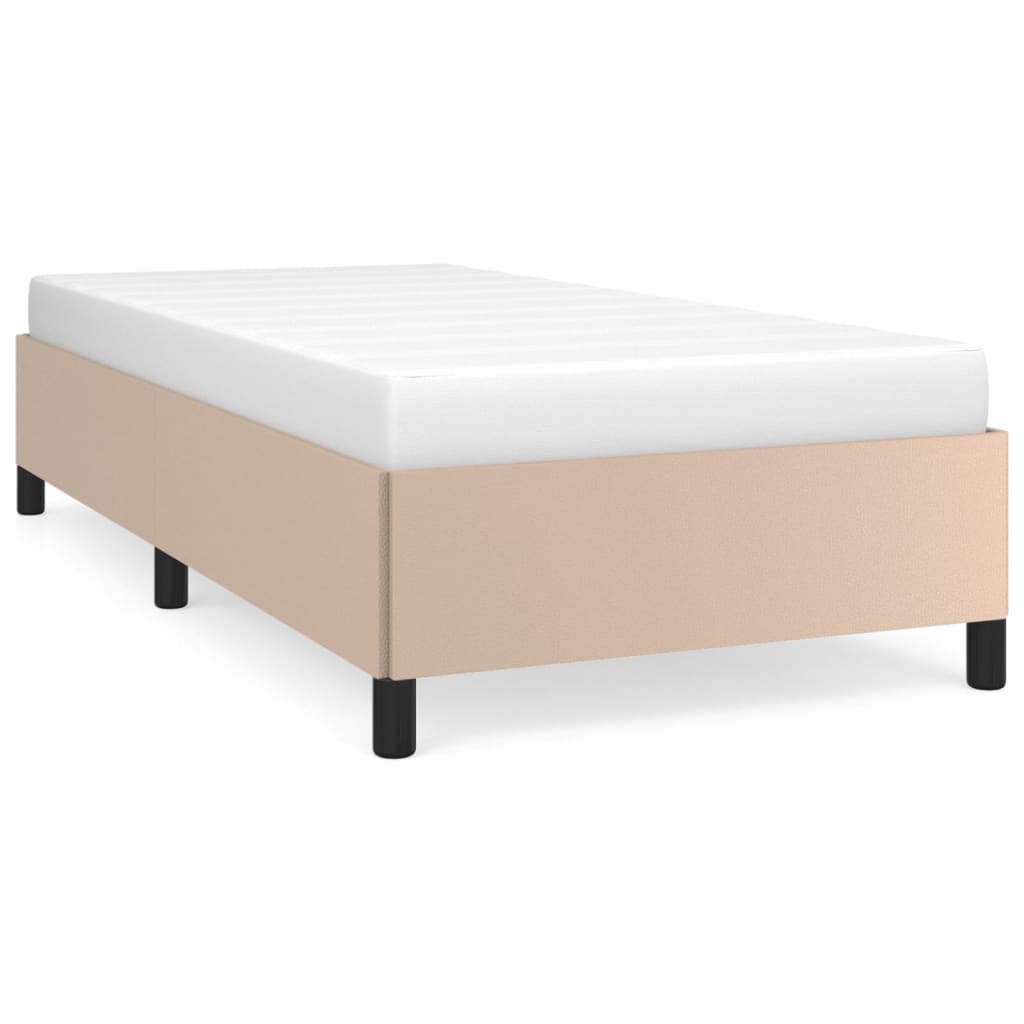 Cadre de lit sans matelas cappuccino 90x200 cm similicuir - XIOS