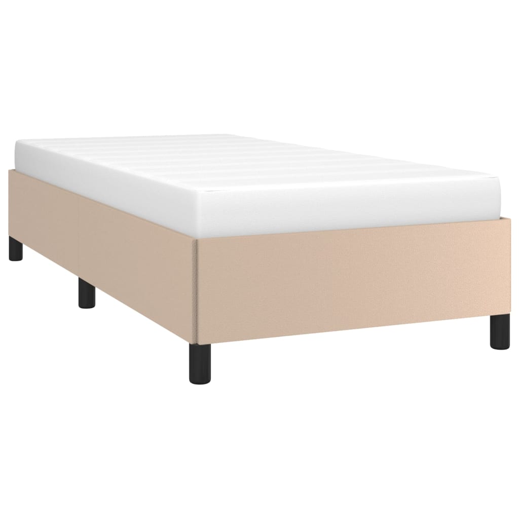 Cadre de lit sans matelas cappuccino 90x200 cm similicuir - XIOS