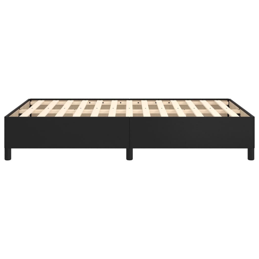 Cadre de lit sans matelas noir 120x200 cm similicuir - XIOS