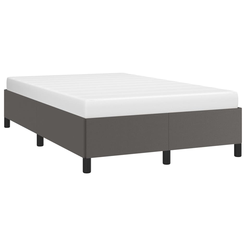Cadre de lit sans matelas gris 120x200 cm similicuir - XIOS