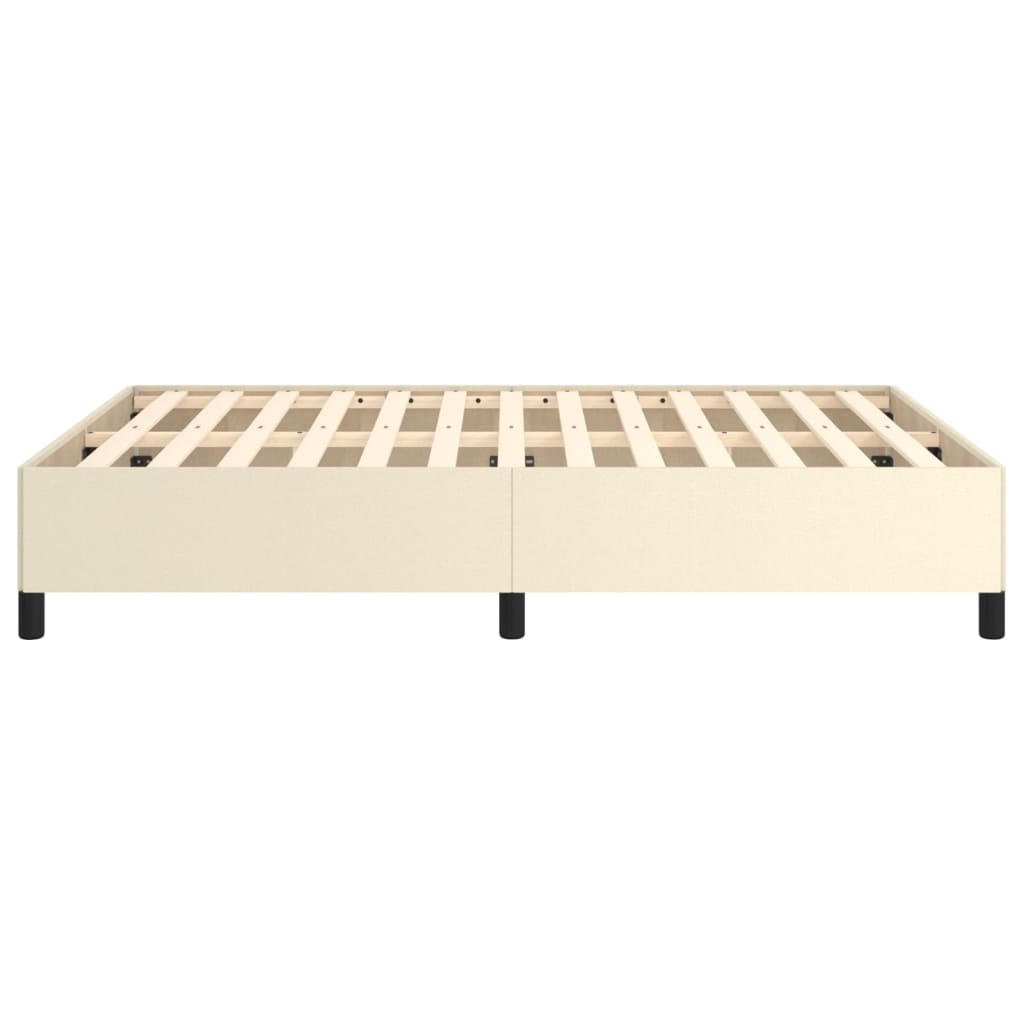 Cadre de lit sans matelas crème 140x190 cm similicuir - XIOS