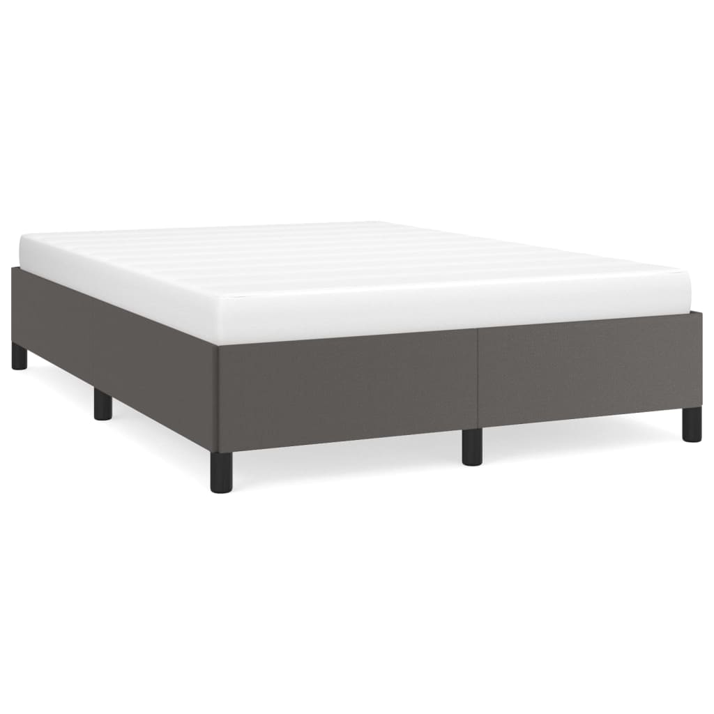 Cadre de lit sans matelas gris 140x200 cm similicuir - XIOS