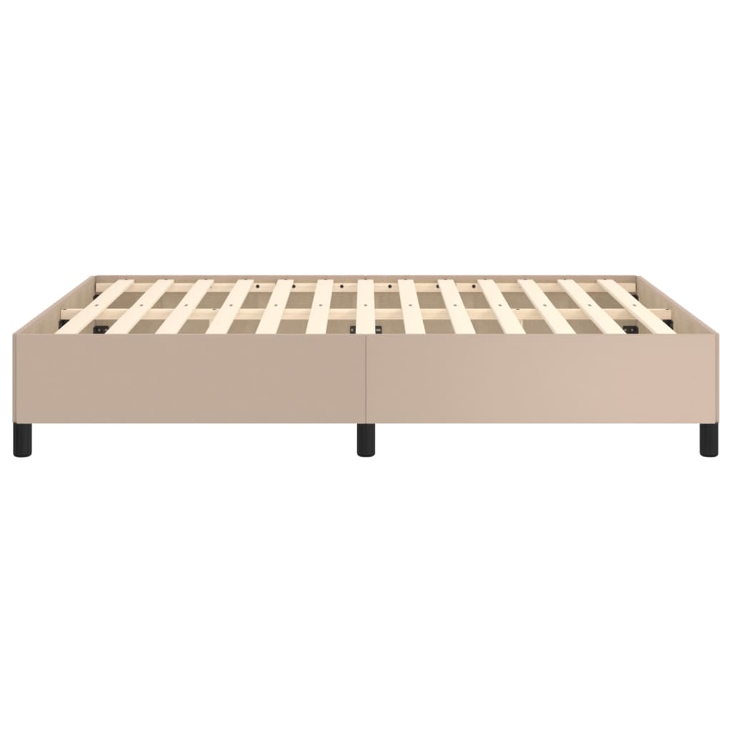 Cadre de lit sans matelas cappuccino 140x200 cm similicuir - XIOS