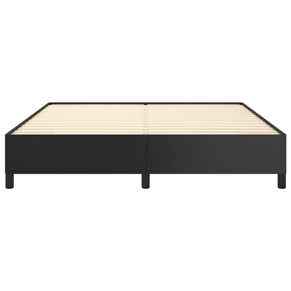 Cadre de lit sans matelas noir 160x200 cm similicuir - XIOS