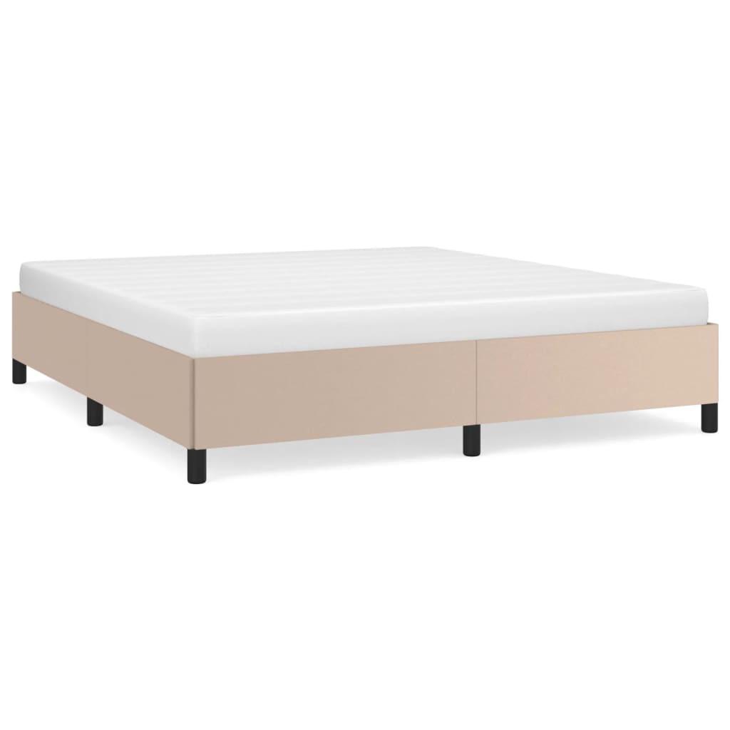 Cadre de lit sans matelas cappuccino 160x200 cm similicuir - XIOS